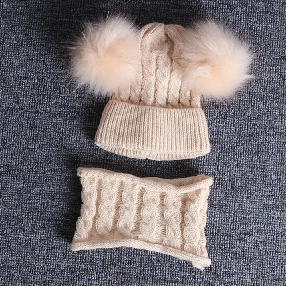 Brand New Winter Girls Hat Scarf Set